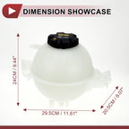 Coolant Expansion Overflow Tank with Cap No. 17138742660 for BMW X3 X4 (2018–2023)