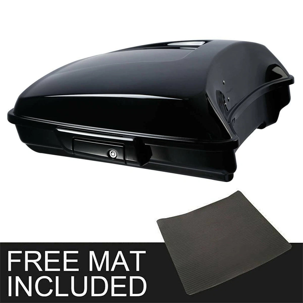 Black Razor Trunk & Mount Rack for Harley Touring Street Road Glide (2014–2026)