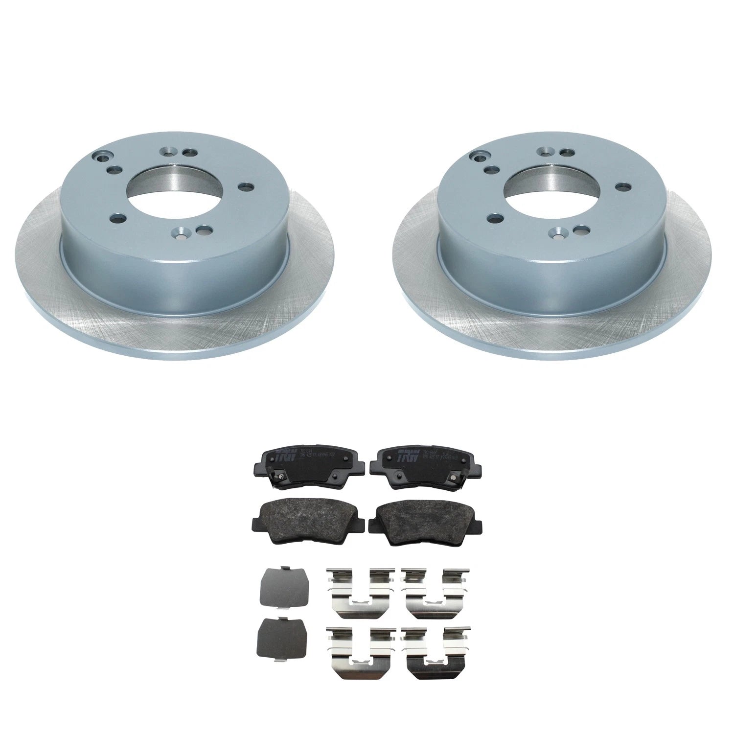 DuraGo Rear Rotors & TRW Pro Ceramic Disc Brake Pads Kit for Azera Sonata Optima (2011–2019)