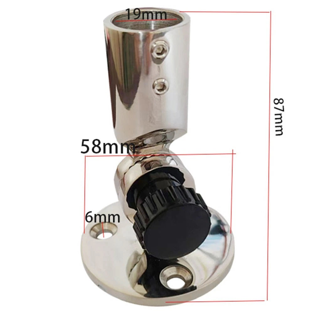 Adjustable Antenna Base Mount for Marine Use (19mm Diameter)