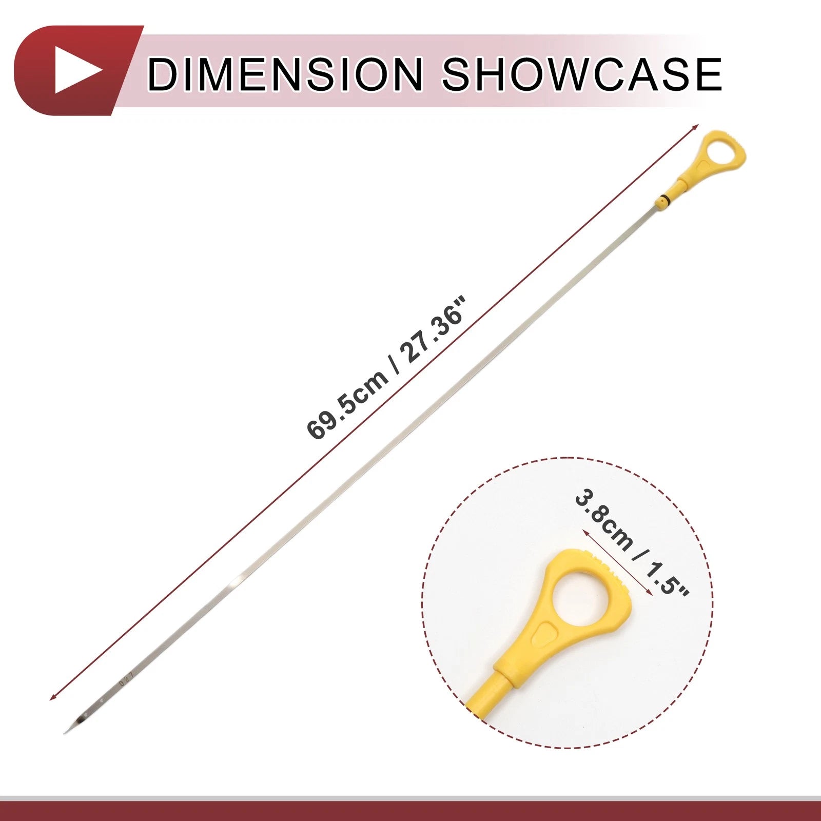 Engine Oil Dipstick No. 1255A027 for Mitsubishi L200 (2007–2015)