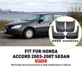 4X Black Mud Flaps for Honda Accord Sedan (2003–2007)