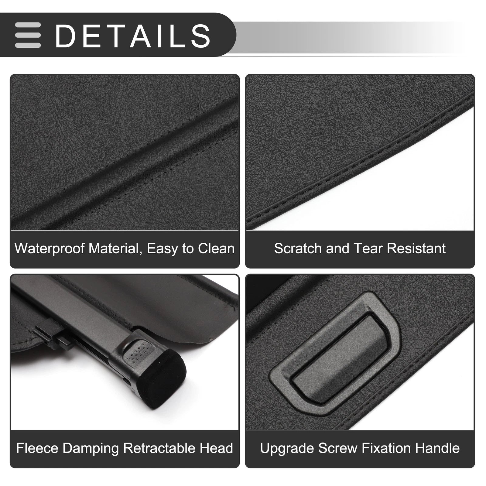Retractable Cargo Cover for Chevrolet Equinox (2018–2022) Gloss Black