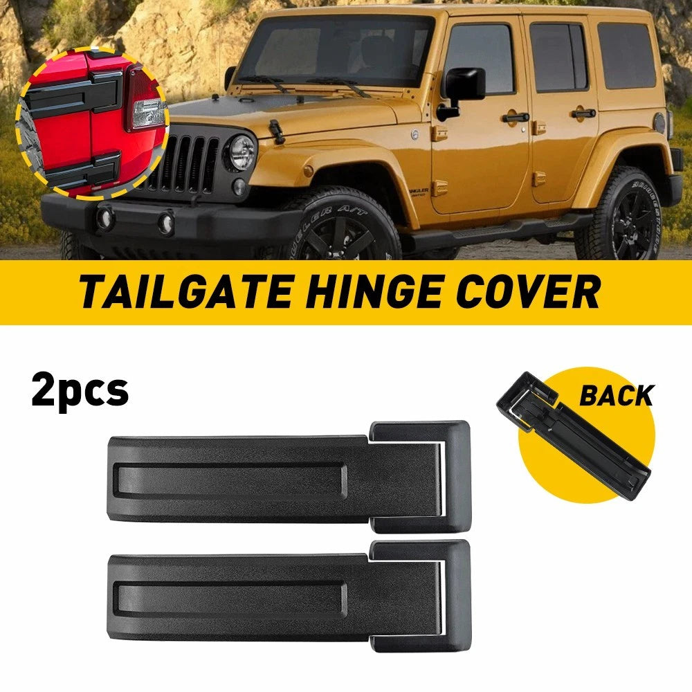 Tailgate Hinge Covers Trim for Jeep Wrangler JK Unlimited (2007–2018)