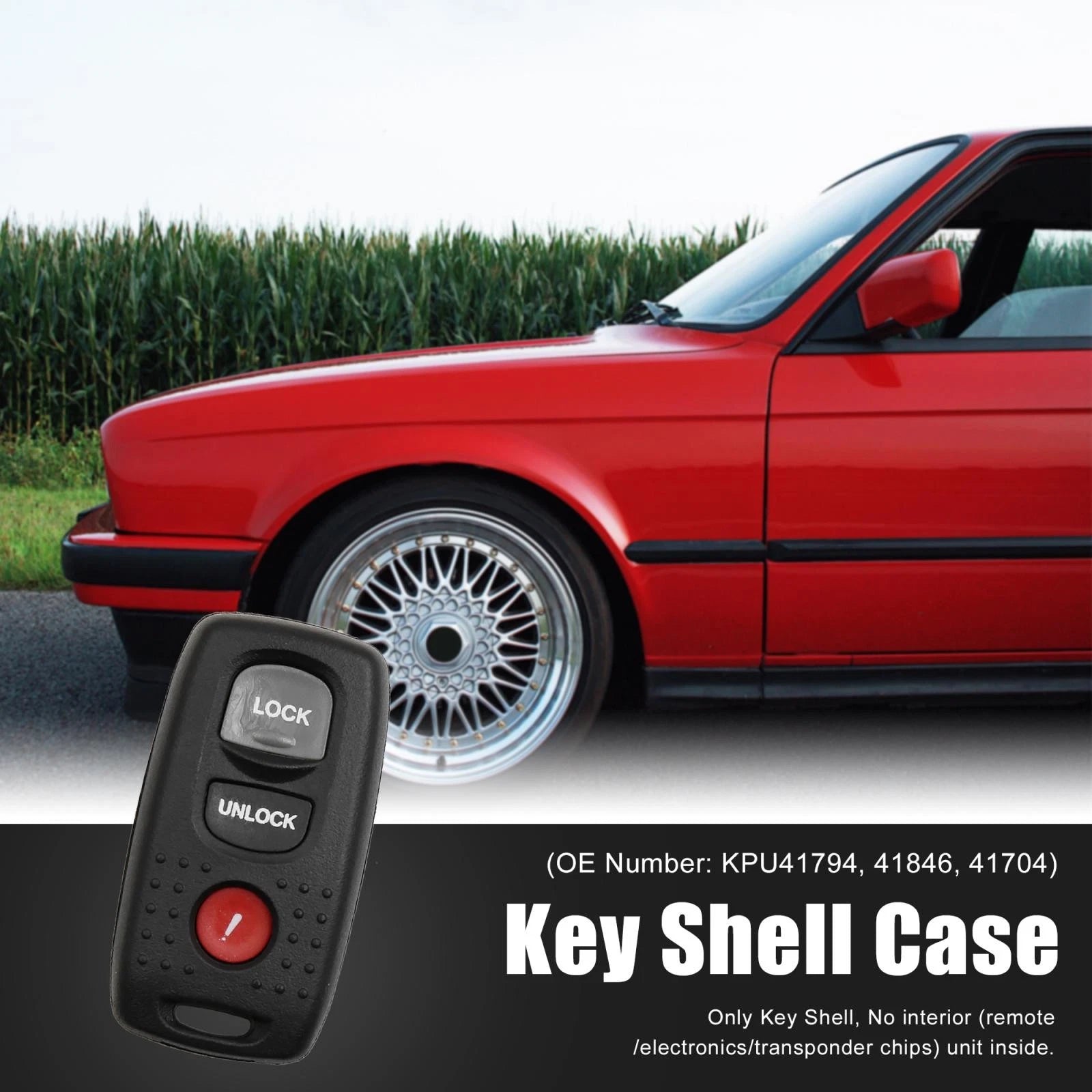 Key Fob Shell Case KPU41794 for Mazda 3 6 (2003–2009)