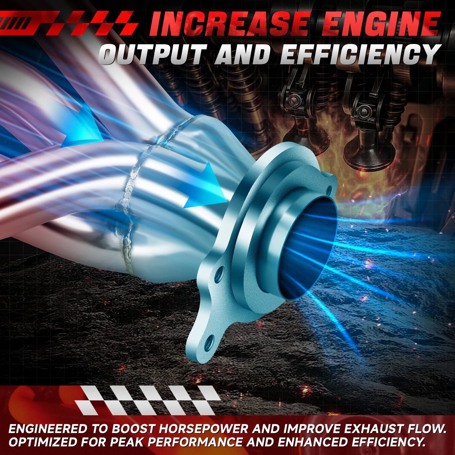 Long Tube Exhaust Header Set for Acura RSX (2002–2006) & Honda Civic Si/Sir
