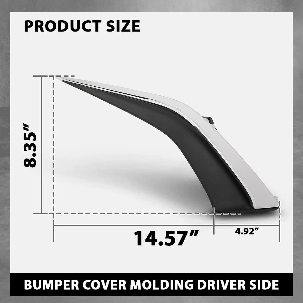 Front Left Bumper Trim for Lexus ES250/ES350/ES300h (2019–2024) Black & Chrome