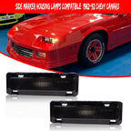 Smoked Front Side Marker Lights for Chevy Camaro Pontiac Firebird (1985–1992)