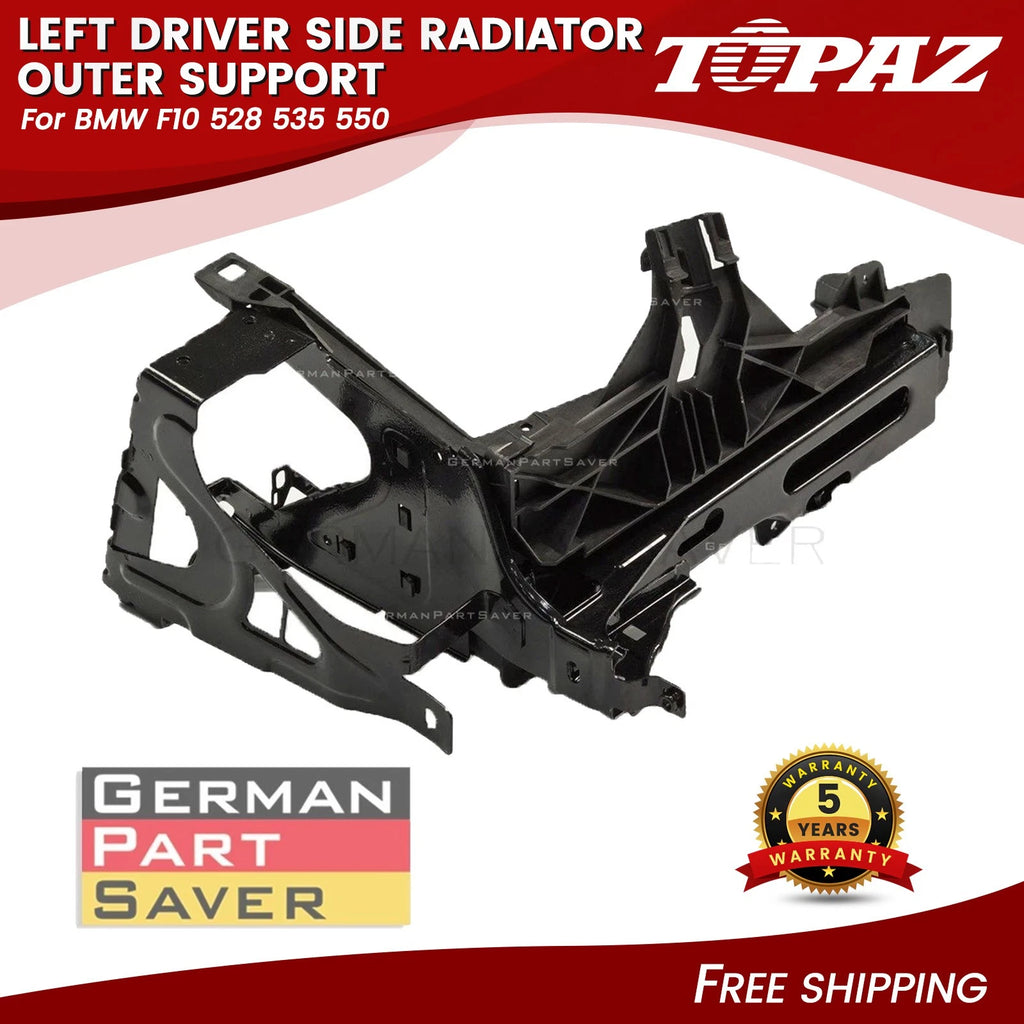 Left Driver Side Radiator Outer Support for BMW F10 528 535 550 (2011–2017)