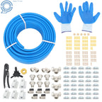 3/4" Aluminum Compressed Air Piping Kit for Shop Use (200ft)