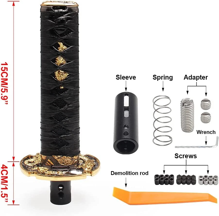Samurai Sword Automatic Gear Shift Knob for Universal Vehicles (15cm)