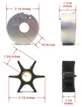 Water Pump Impeller Kit for Johnson Evinrude (5001594, 395062, Sierra 18-3392)
