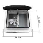 12V Reversible RV Roof Vent Fan Kit for Camper (14" x 14")