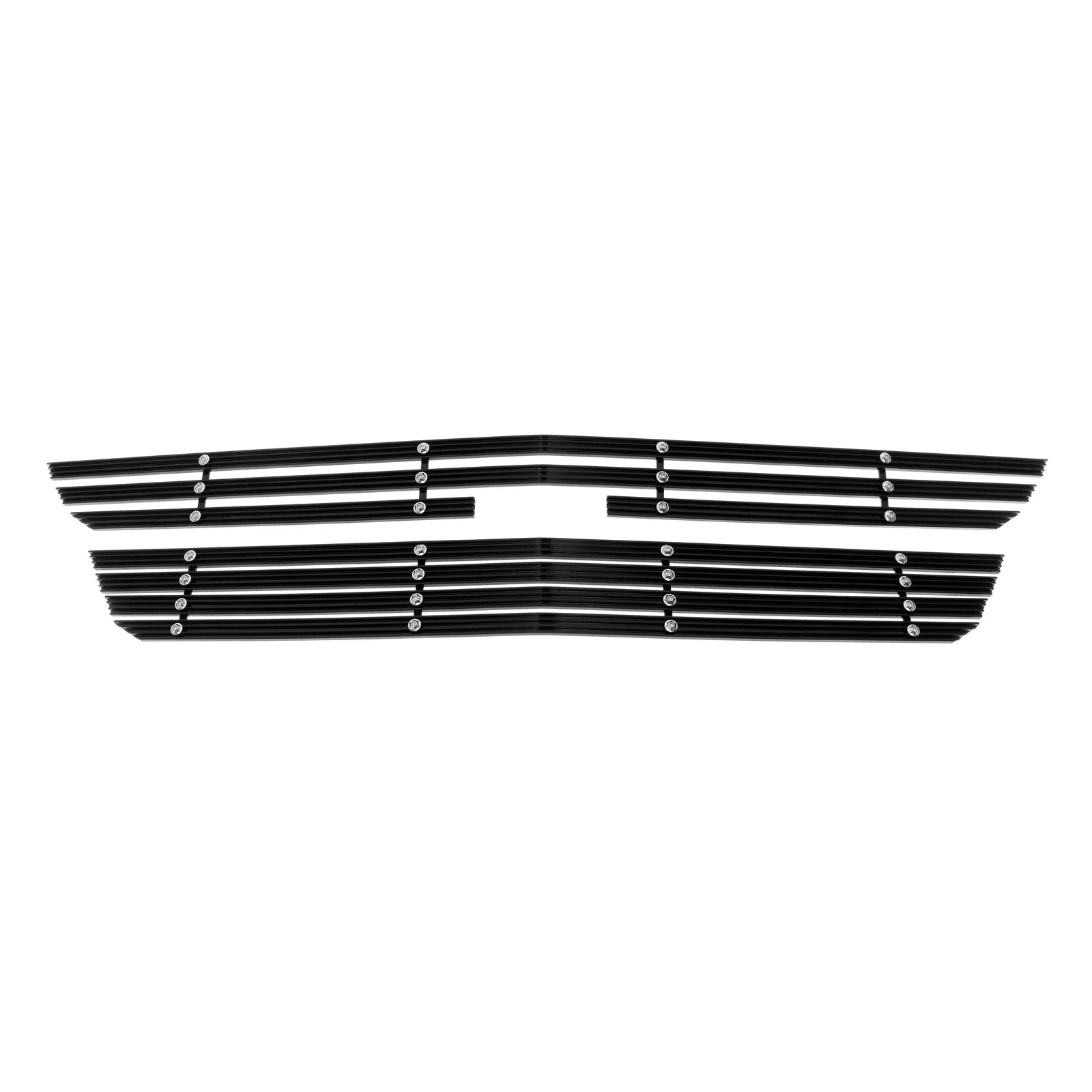 Upper Black Wide Rivet Billet Grille Insert for Chevy Colorado (2015-2020)
