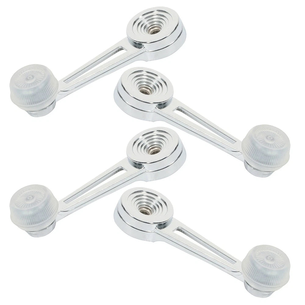 Set of 4 Window Crank Handles for Ford Bronco (Chrome, Front/Rear, Left/Right)