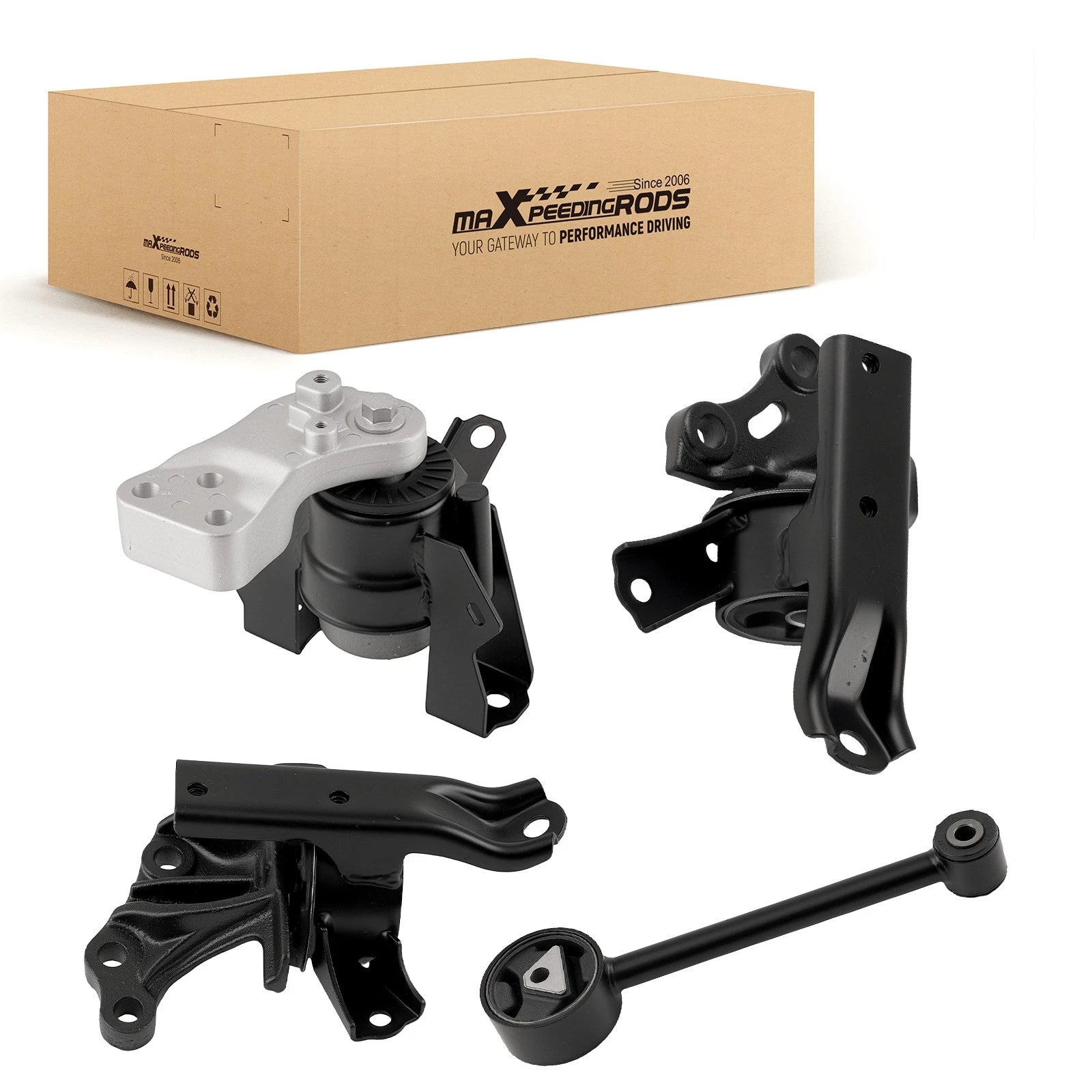 Set of 2 Motor & Transmission Mounts for Mitsubishi Mirage 1.2L (2014–2022) 2910A318