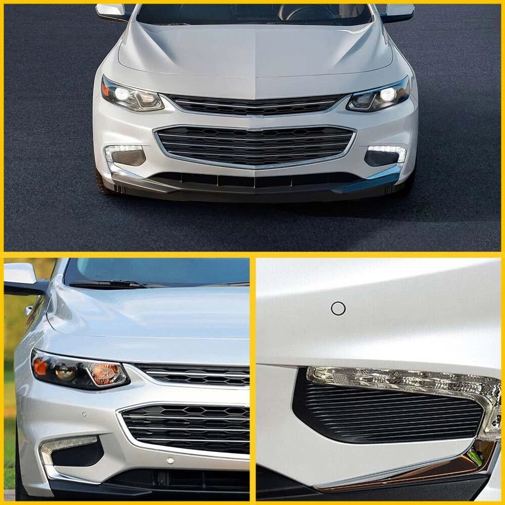 Set of 4 Bumper Grille Fog Light Covers for Chevrolet Malibu (2016–2018)