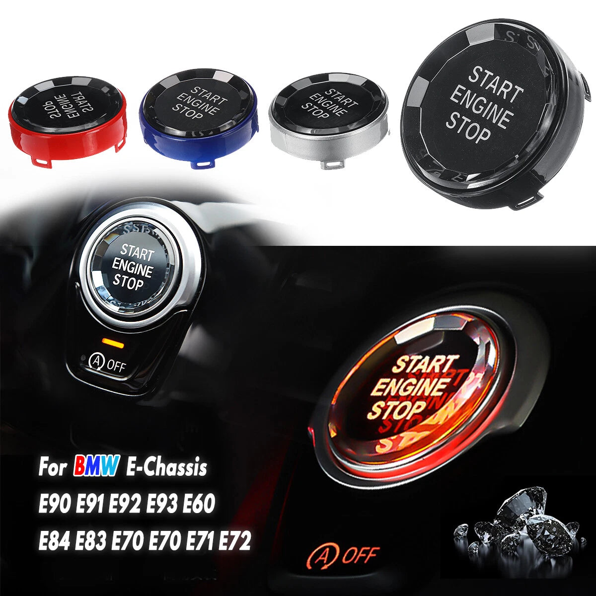 Engine Start Stop Switch Button for BMW E90 (2006–2012)