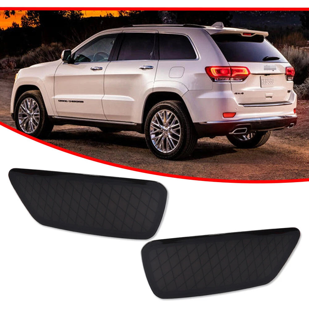 2X Blackout Smoke LED Rear Bumper Reflector Lights for Jeep Grand Cherokee