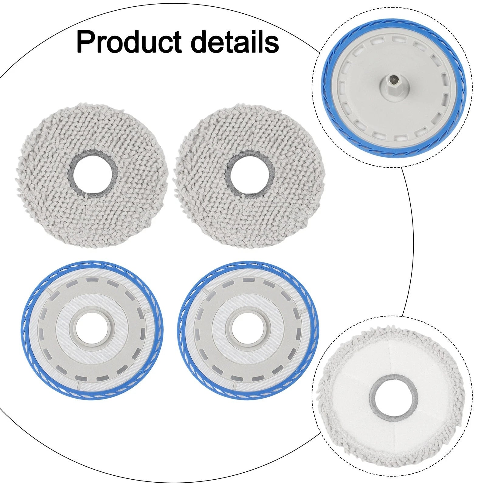 Reusable Mop Cloth Holder for Ecovacs DEEBOT Pro Omni