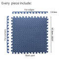 12X Interlocking EVA Foam Gym Floor Mats 24x24 - Blue