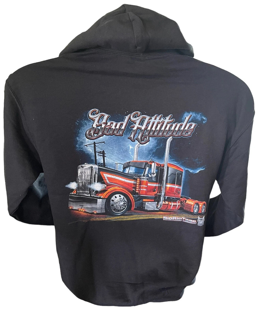 BRT 'Bad Attitude' Graphic T-Shirt & Hoodie for Big Rig Trucks