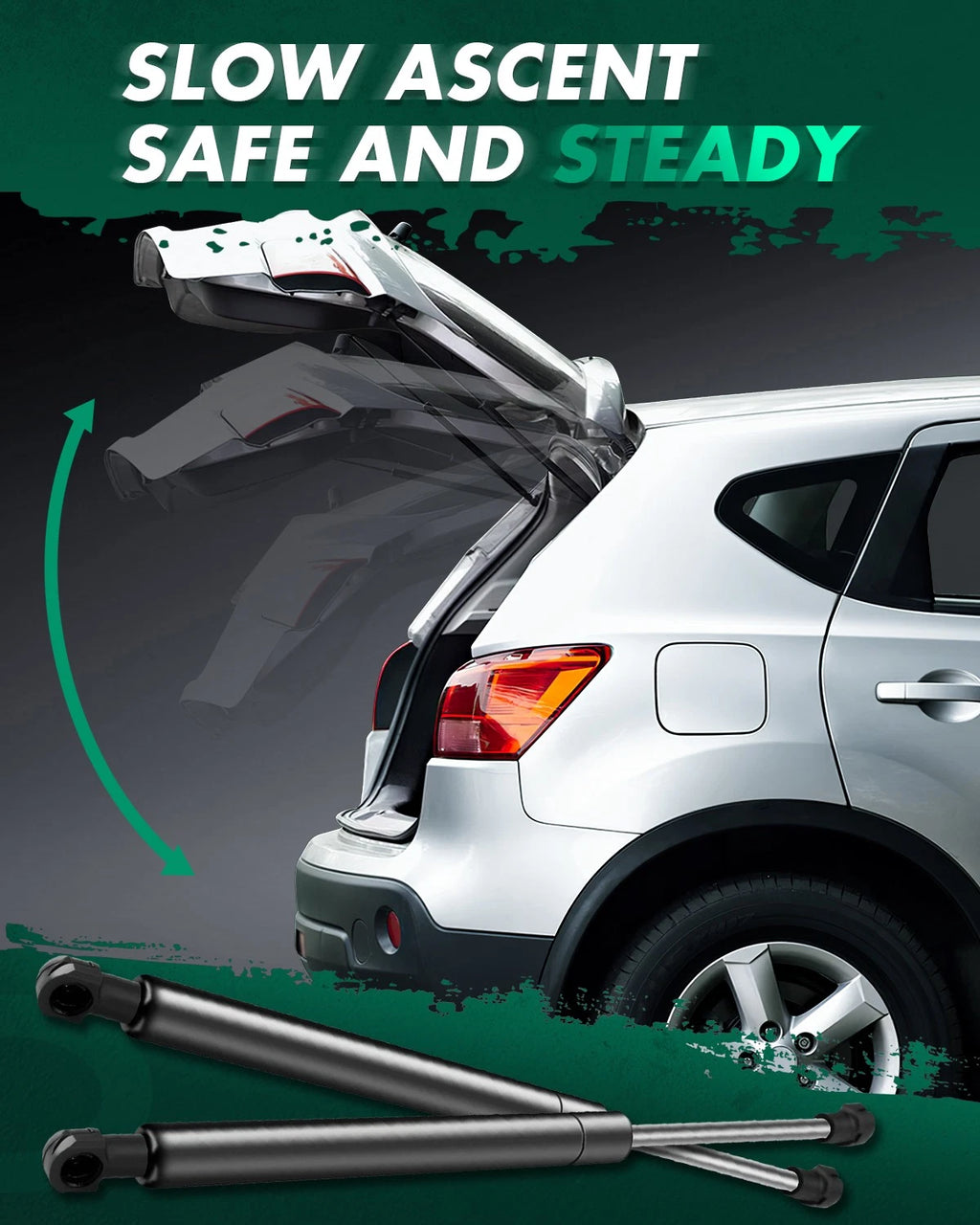 2X Front Hood Lift Supports for BMW E60 525i 528i 530i 535i 545i 550i (2004–2010)