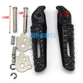 Black Rear Footrest Pegs for Honda CBR600RR (2005–2019)