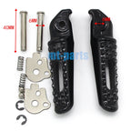 Black Rear Footrest Pegs for Honda CBR600RR (2005–2019)