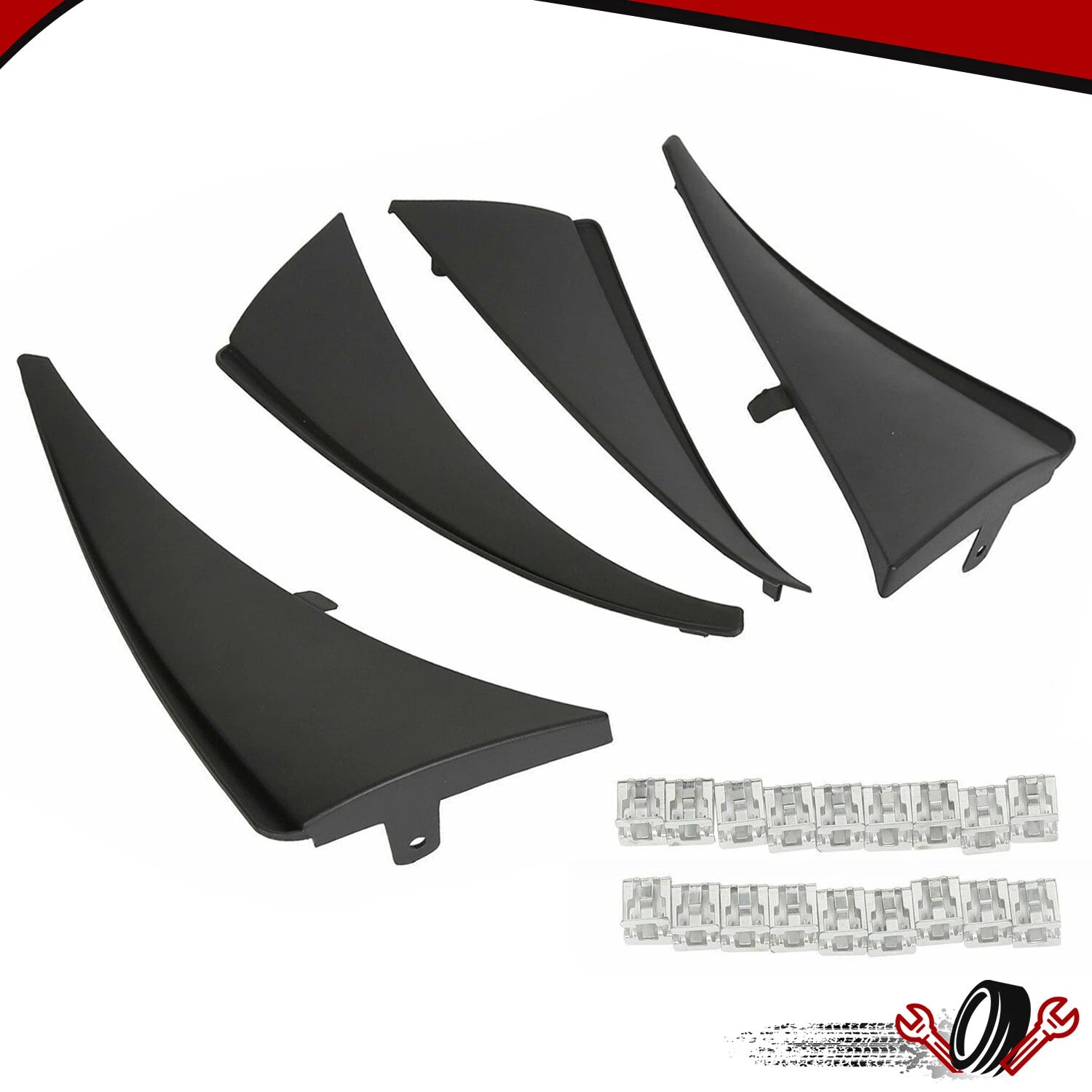 Set of 4 Splash Guards for Chevy C7 Corvette Stingray/Z06 (2014–2019)