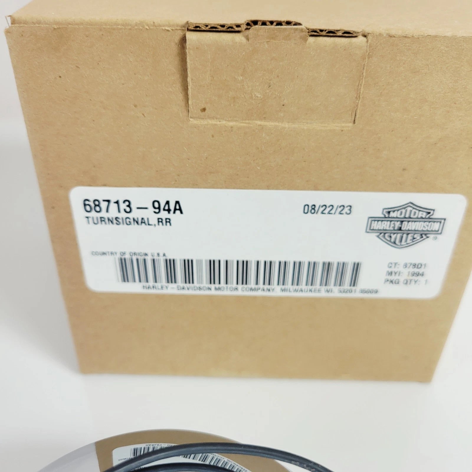 OEM Rear Flat Amber Lens Turn Signal Indicator Light for Harley Road King (1994)