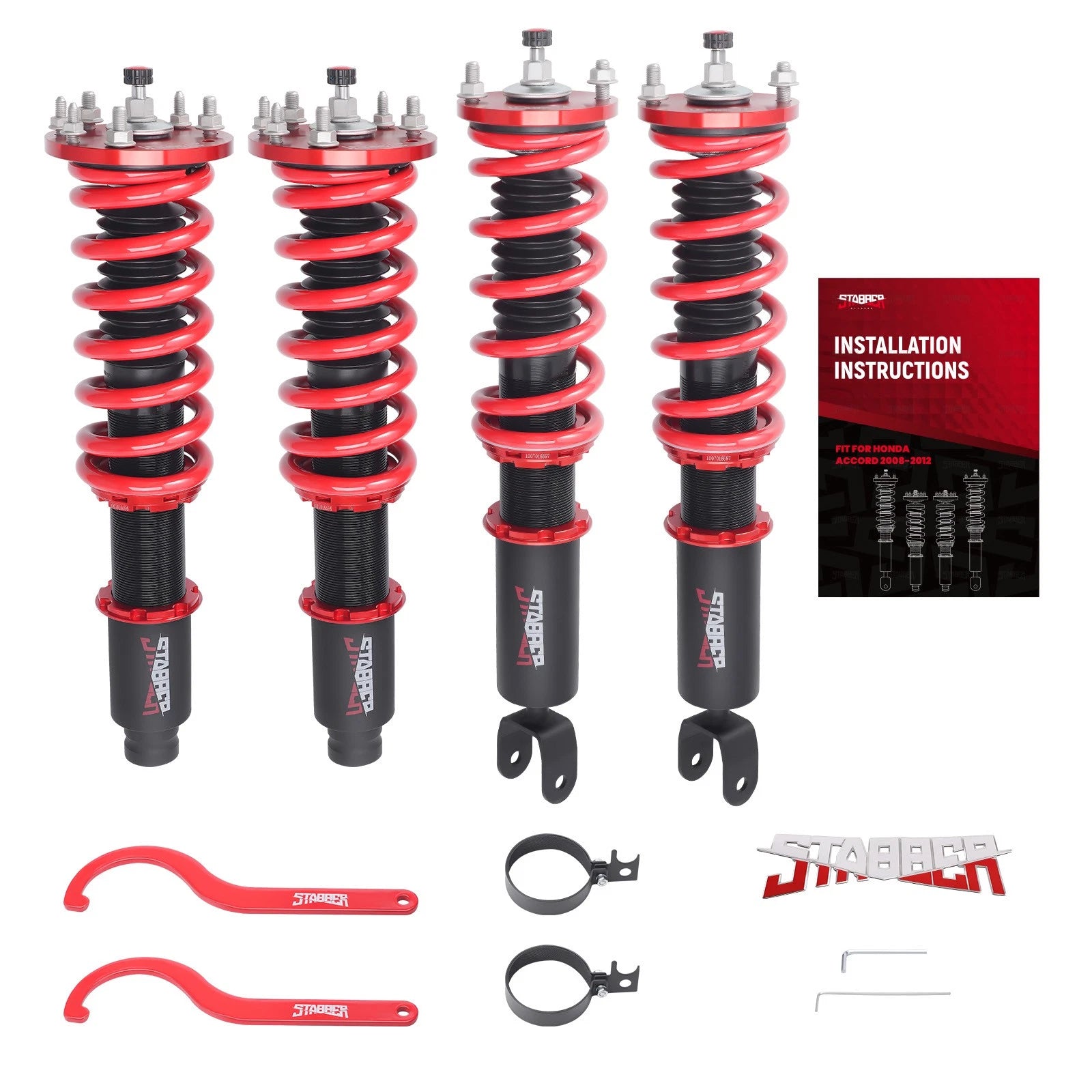 Adjustable Coilover Struts for Honda Accord (2008-2012)