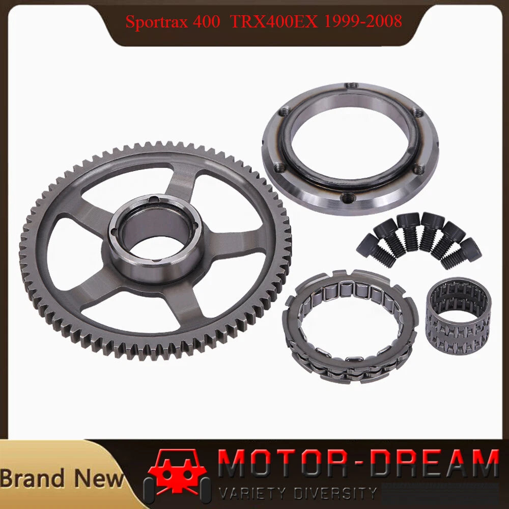 Starter Clutch One Way Bearing Sprag w/Gear Idler for Honda TRX400EX (2000–2009)