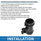 Mass Air Flow Sensor Assembly for BMW 316i 318i 316ci 740d Z3