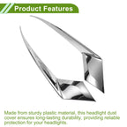 Headlight Eyebrow Eyelid Cover for Honda Accord (2023–2025) Silver Tone
