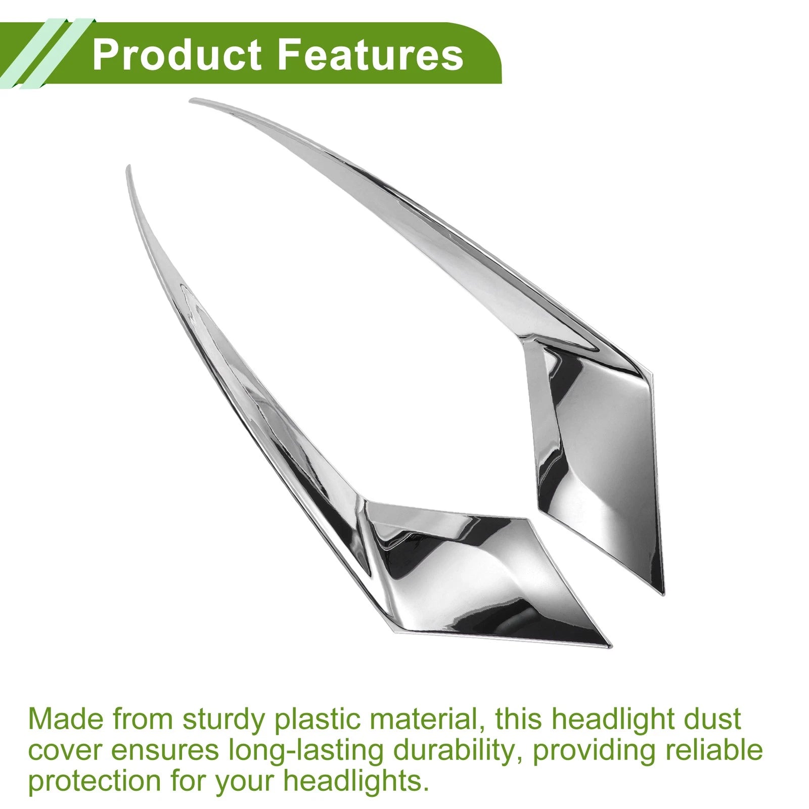 Headlight Eyebrow Eyelid Cover for Honda Accord (2023–2025) Silver Tone