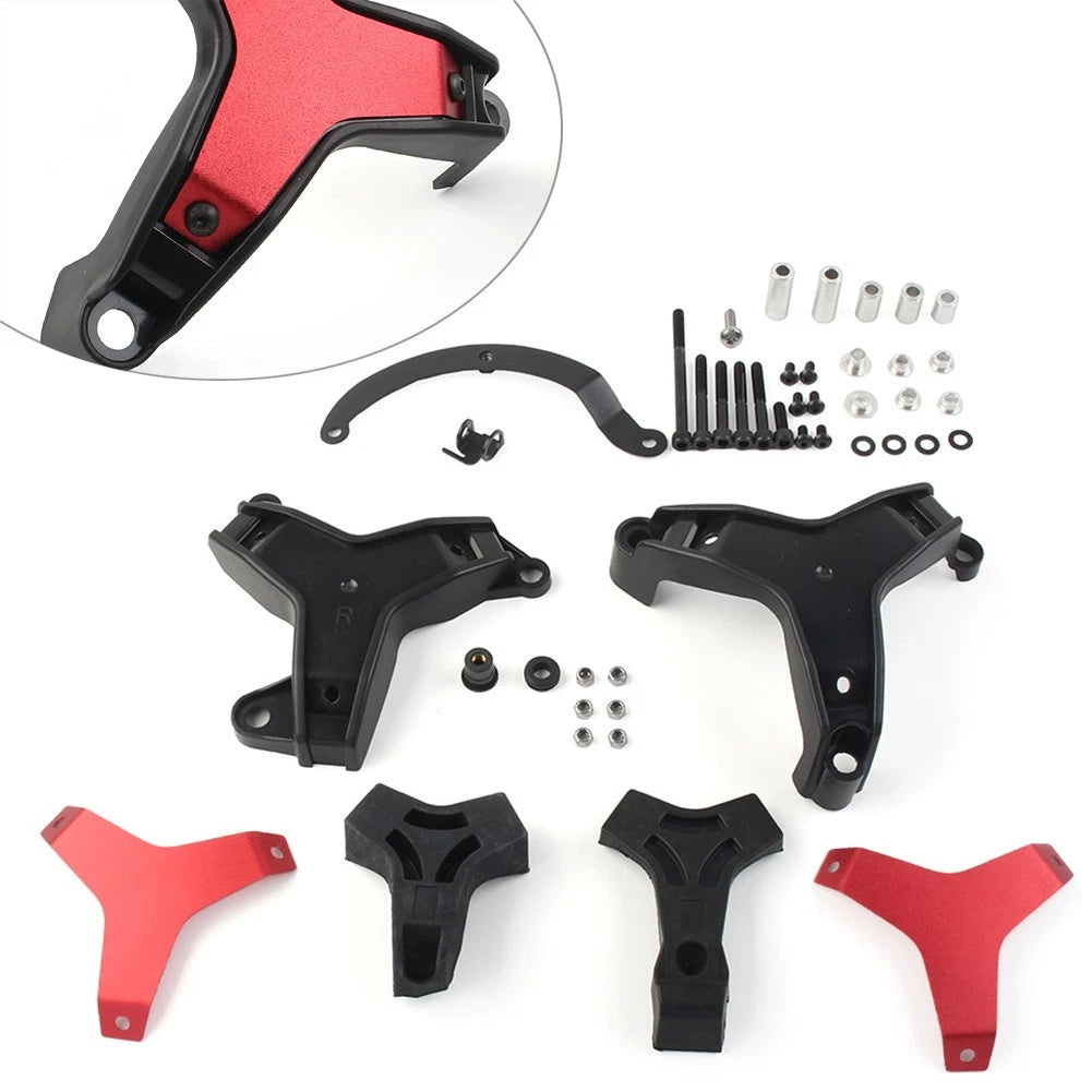Engine Crash Guard Pad Frame Slider Protector for Yamaha MT09 Tracer 9 (2021–2023) - Red