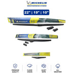 3-Pc Wiper Blade Set for Mazda (2016–2021) - Michelin WeatherWise 22"/19"/10"