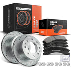Rear Drilled Brake Rotors & Ceramic Brake Pads for Chevrolet Silverado (2007â2019)