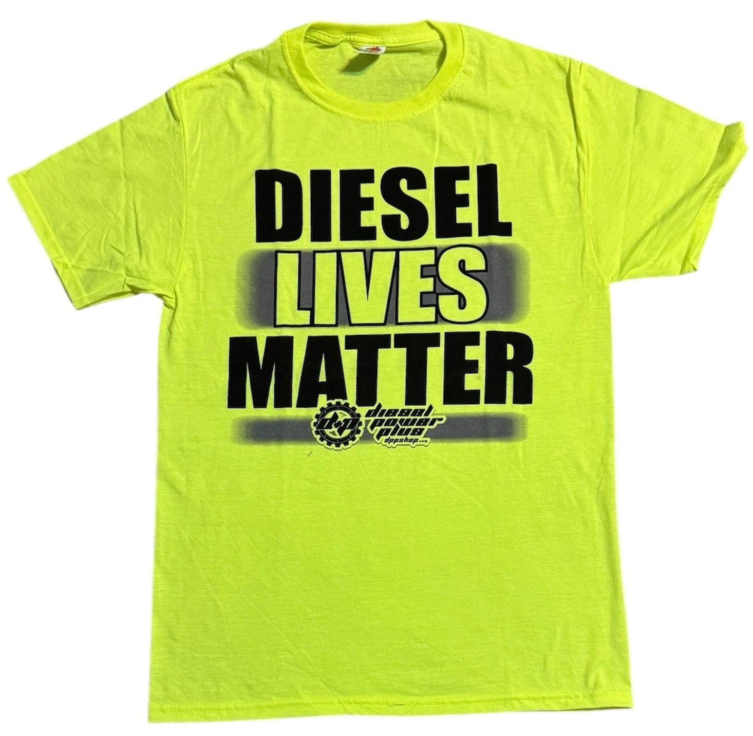 Diesel Power Plus T-Shirt for Diesel Lives Matter (Small) Neon Yellow