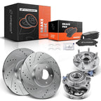 Front Drilled Brake Rotors & Pads for Nissan Frontier 