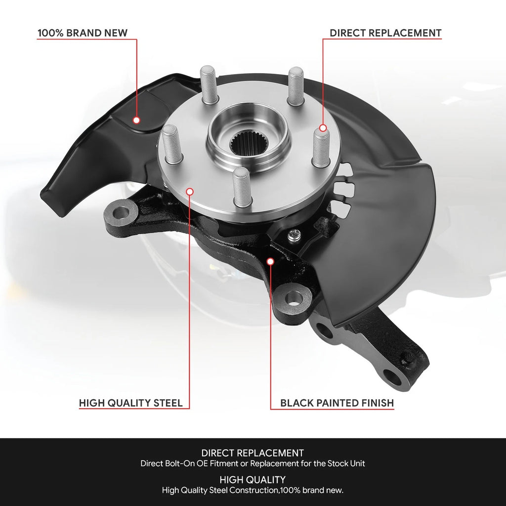 Front Passenger Right Loaded Wheel Bearing Hub Knuckle for Toyota Camry (2004–2006)