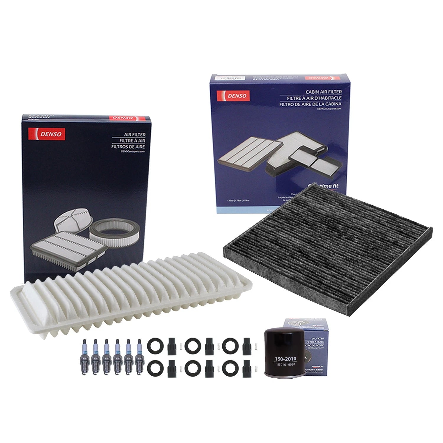 Denso Tune Up Kit 6 Spark Plugs & Boots for Lexus RX400h (2006–2008)