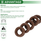 Set of 5 Oil Seal FKM Rubber 18x30x10mm for High Pressure