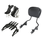 Detachable Backrest Sissy Bar Luggage Rack for Harley Touring (2014-2025)