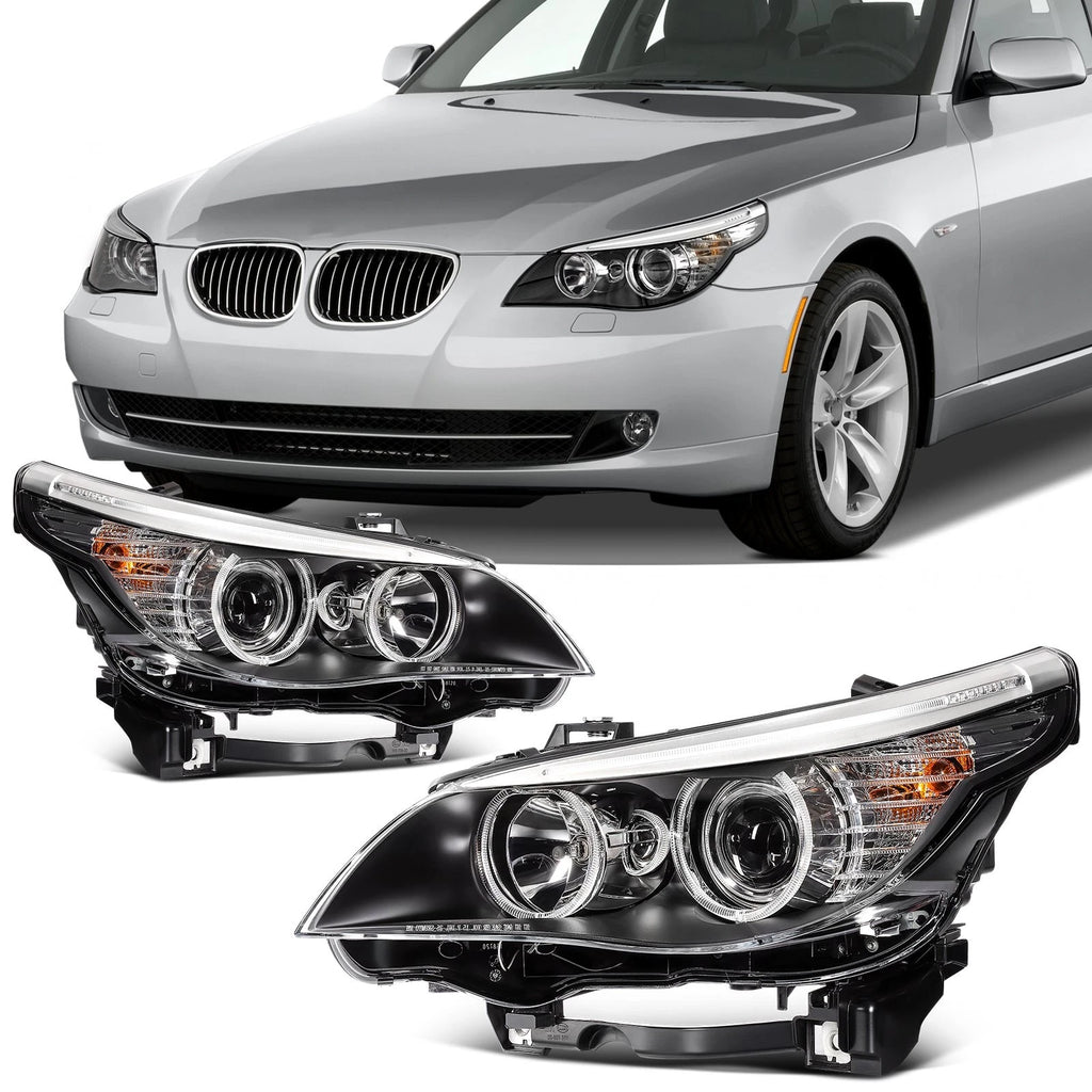 Pair Headlights for BMW 5-Series E60 E61 550i 528i 535i xDrive (2008–2010)