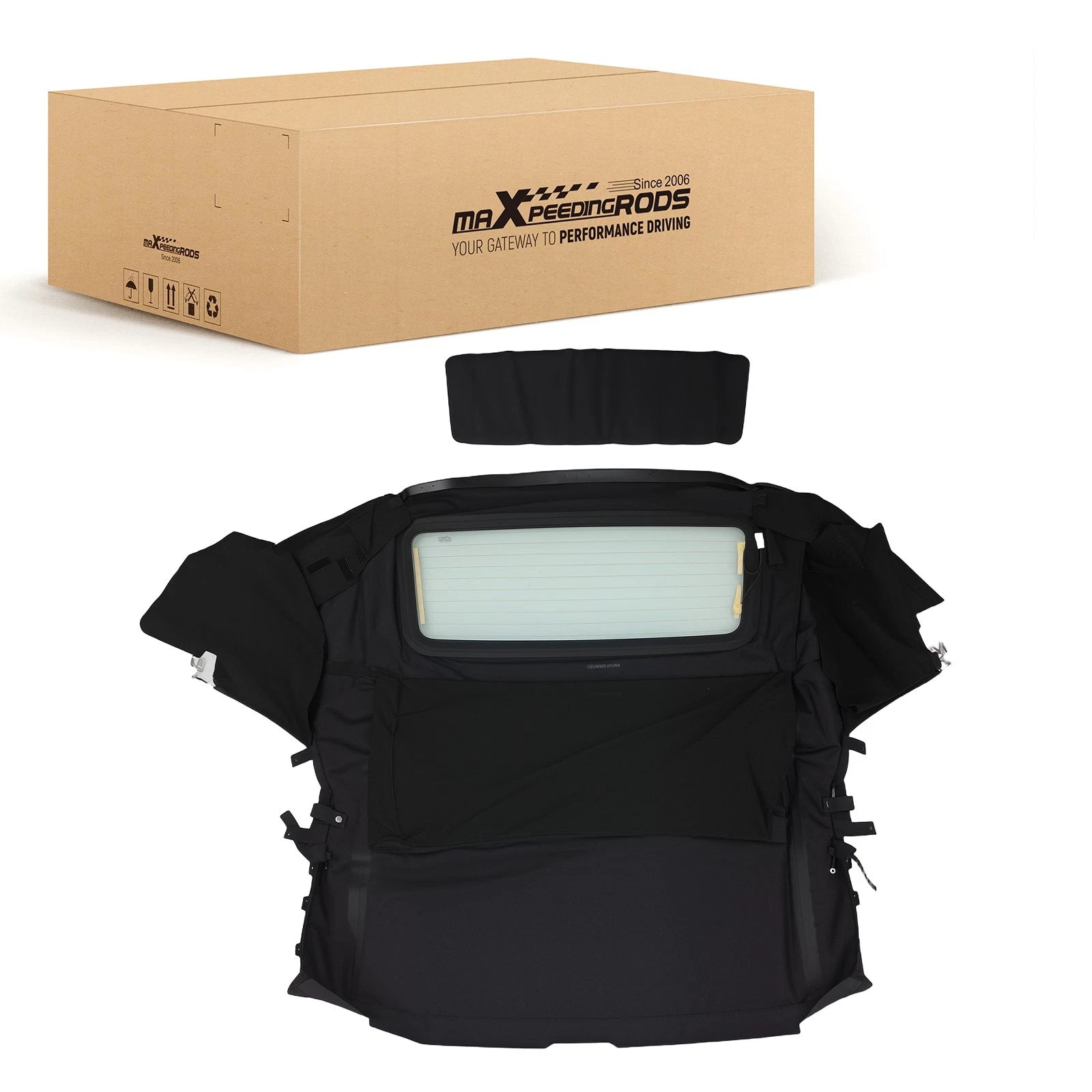 Convertible Roof Cover for Toyota MR2 Spyder (2000–2007) Black Glass Window