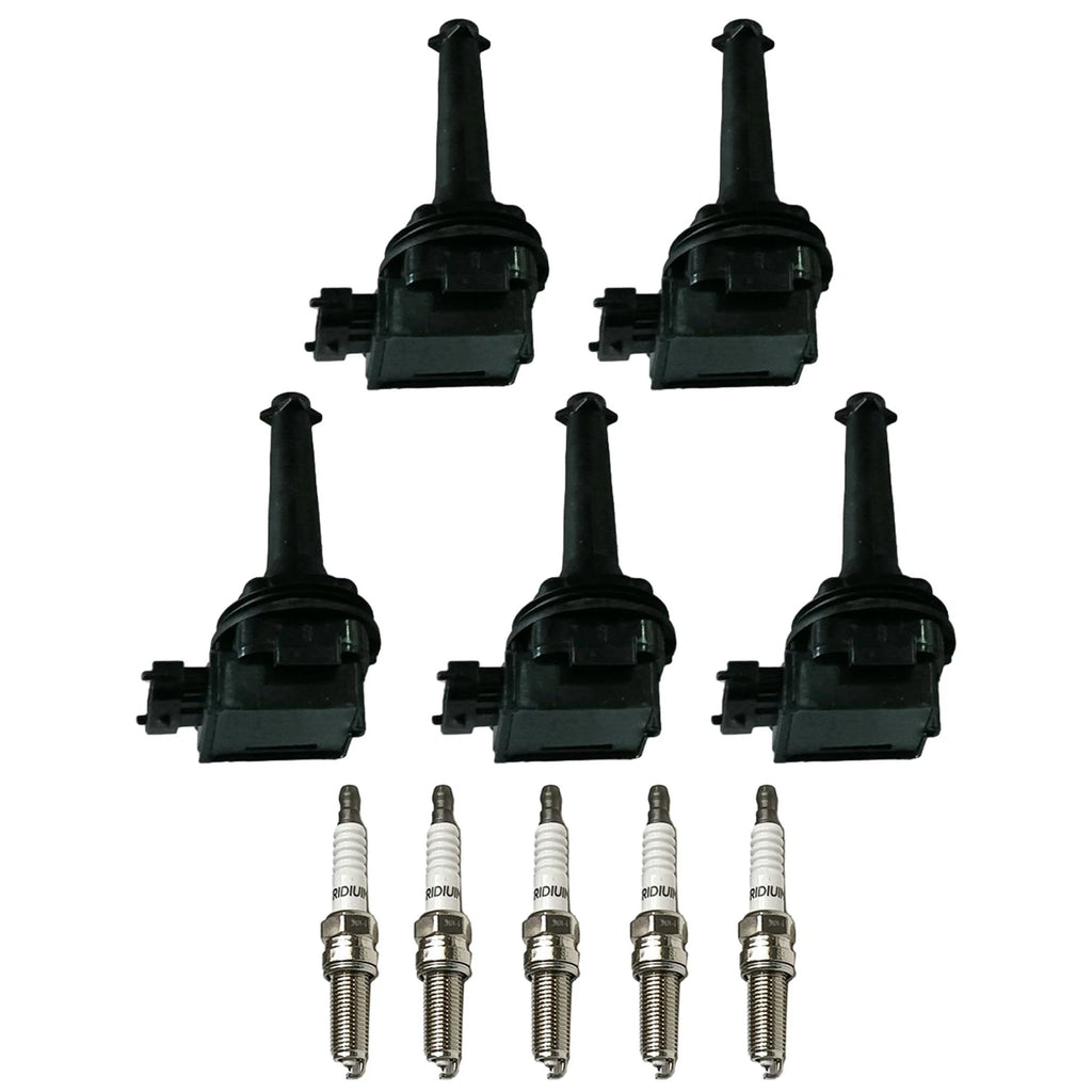 5X Ignition Coil & Spark Plug Kits for Volvo C70 S60 S80 V70 XC70 XC90 (1998–2019)