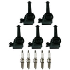 5X Ignition Coil & Spark Plug Kits for Volvo C70 S60 S80 V70 XC70 XC90 (1998–2019)