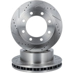 Front Drilled & Slotted Brake Rotors for Ford F-250 Super Duty (2000–2004)
